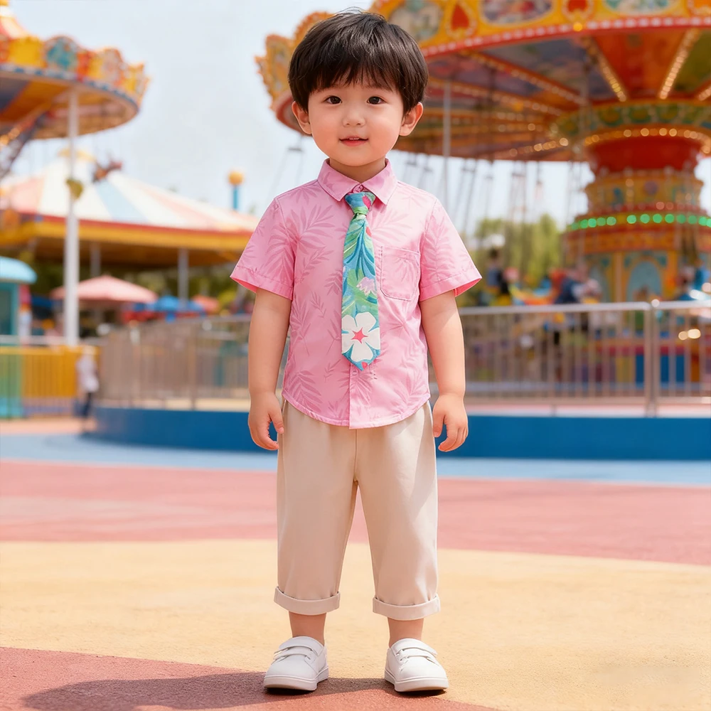 Cartoon Crazy Zoo Boys Mr. Fox Nick Cosplay Costumes Shirt+Pants 2Pcs Sets For Children Christmas Clothing Kids Carnival Outfits