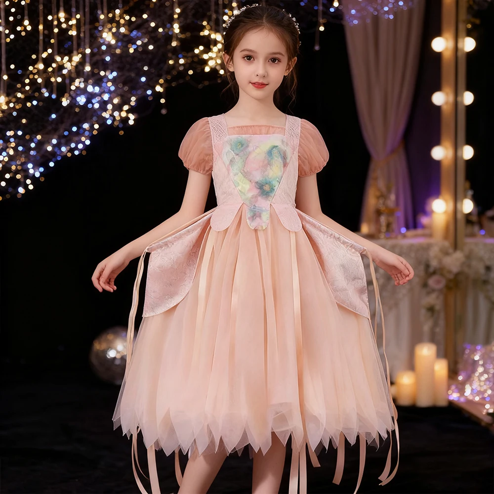 Children Wednesday Werewolf Same Ball Gown Enid Cosplay Costumes Christmas Evening Dress Girls Party Dresses Birthday Dress Gift