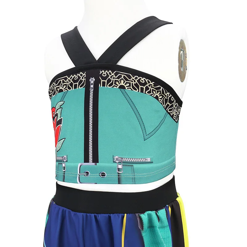 Fashion Girls Zoey Cosplay Costumes For Christmas Dress up KPop Demon Hunters Party Children's Clothing 2Pcs Girl Suit Carnival - Image 2