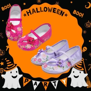 Little Girls Casual Comfortable Flats Shoes Kids Movie Same Style Encanto Mirabel Isabela Madrigal Carnival Party Cosplay Shoes