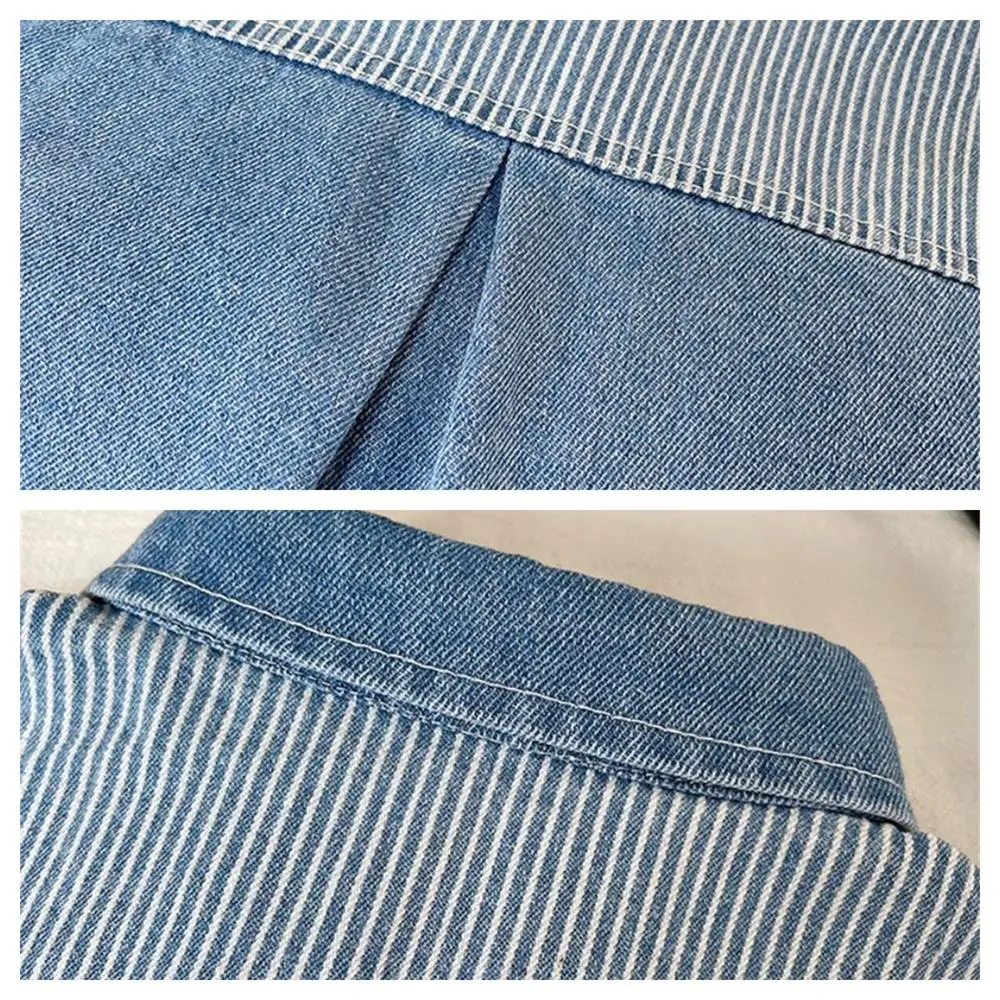 Children's Coat Boys Girls Denim Jacket Spring Fall Versatile Casual Coat Trendy Fashion Jacket Outdoor Clothes For Children - Image 3